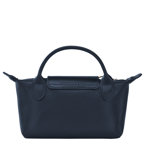 Le Pliage City Pouch with handle , Navy - Canvas - View 3 of 4