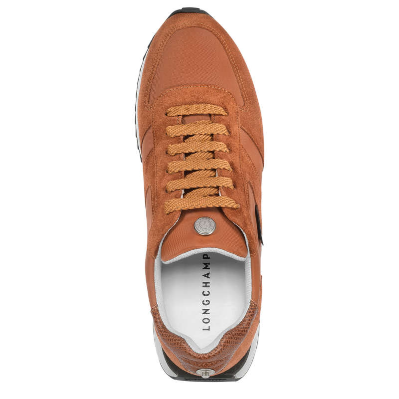 Sneakers Le Pliage Green , Cuir - Cognac  - Vue 4 de 6