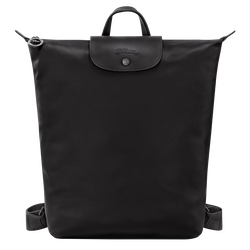 Le Pliage Xtra M Backpack , Black - Leather