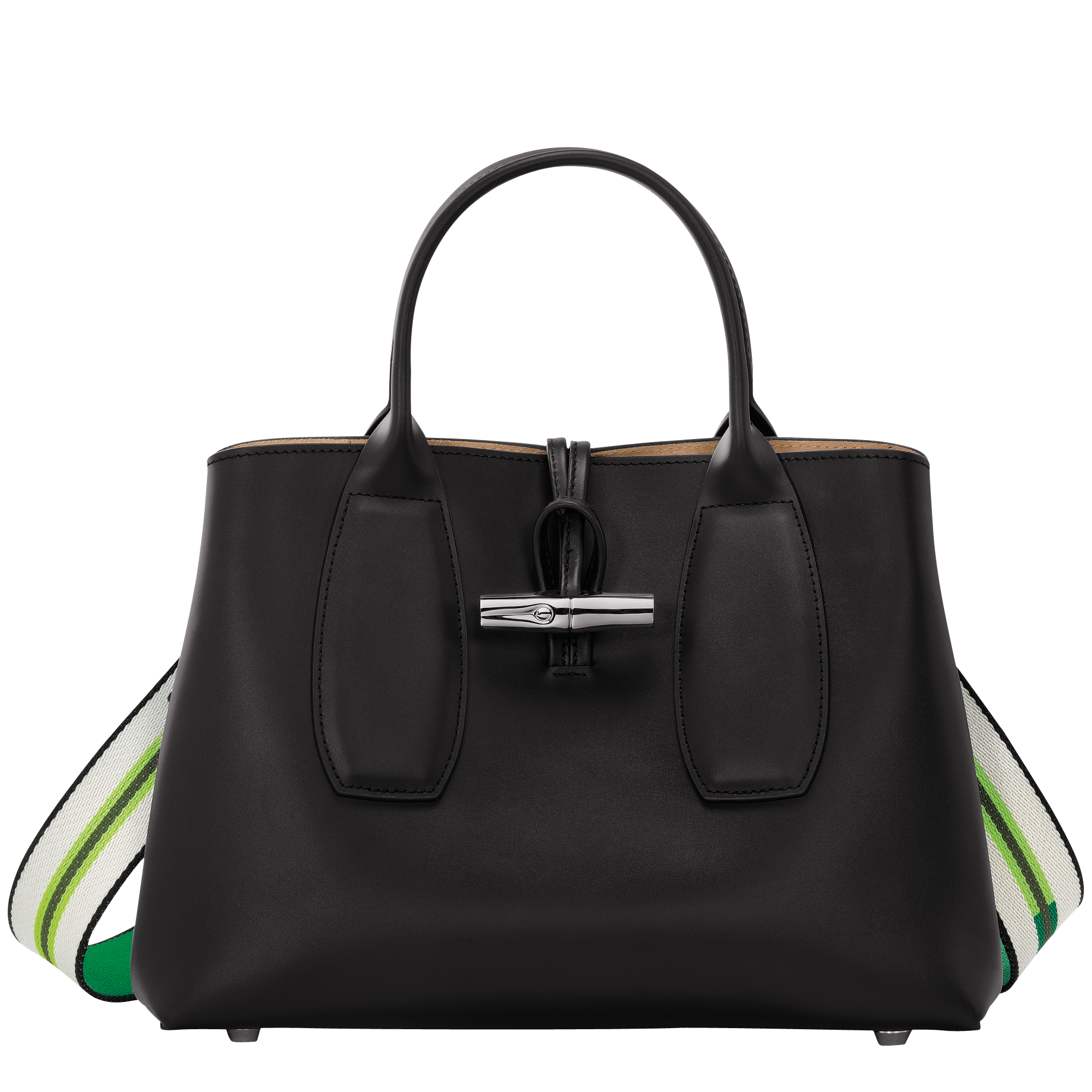 Roseau M Handbag Black - Leather (10058HPN001)