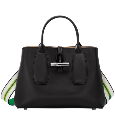 Le Roseau M Handbag Black - Leather | Longchamp US