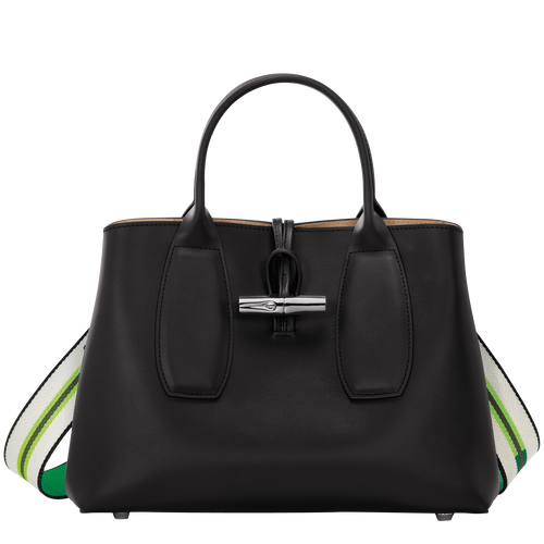 Le Roseau M Handbag , Black - Leather - View 1 of 7