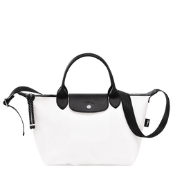 Handtasche S Le Pliage Energy , Recyceltes Canvas - Weiss