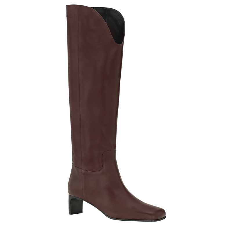 La Cavalière Heel boots , Mocha - Leather  - View 2 of  4