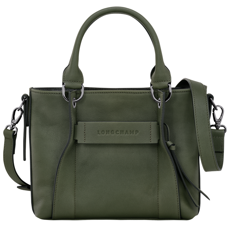 Handtasche S Longchamp 3D , Leder - Khaki  - Ansicht 1 von 5