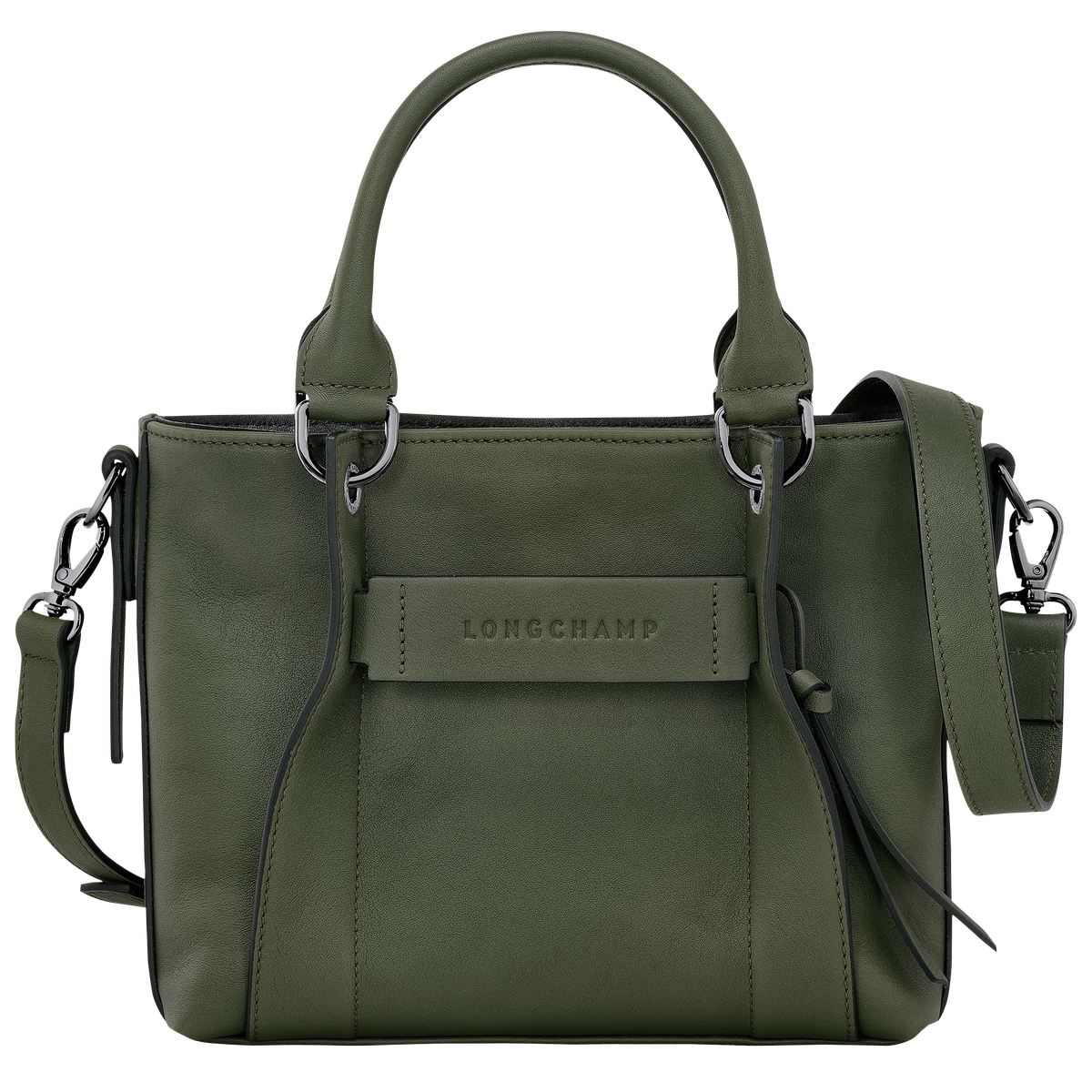 Longchamp 3D S Handbag Khaki Leather Longchamp US