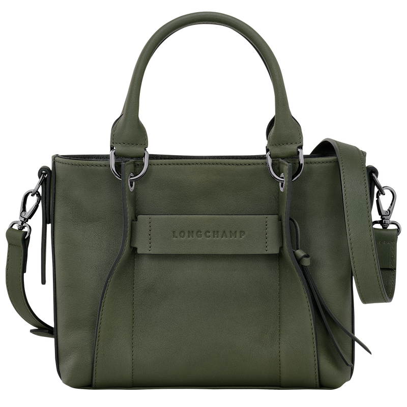 Handtasche S Longchamp 3D , Leder - Khaki  - Ansicht 1 von 5