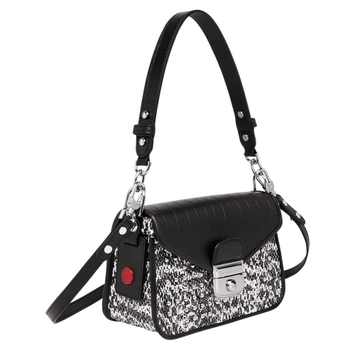 Schultertasche, Schwarz/Weiss View 2 of Schultertasche, Schwarz/Weiss, hi-res