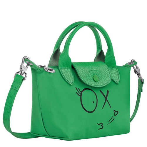Longchamp x André Top handle bag XS, Green