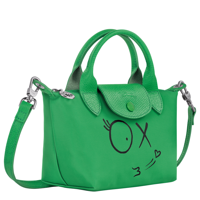 Longchamp x André Top handle bag XS, Green