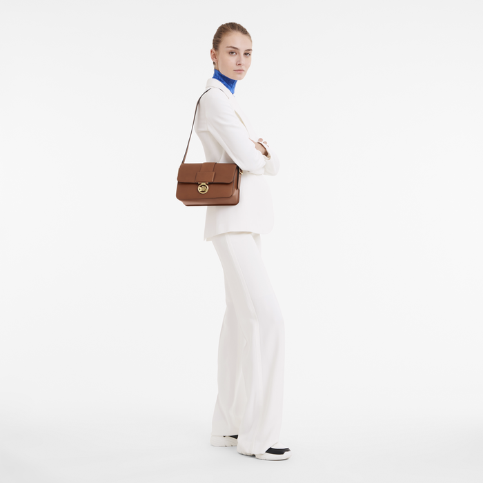 Box-Trot Crossbody bag M, Cognac