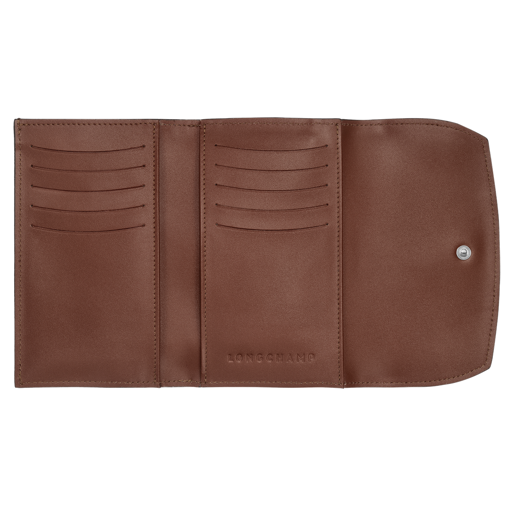 Roseau Brieftasche im Kompaktformat, Mahagoni