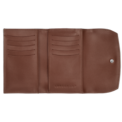 Brieftasche im Kompaktformat Roseau , Leder - Mahagoni