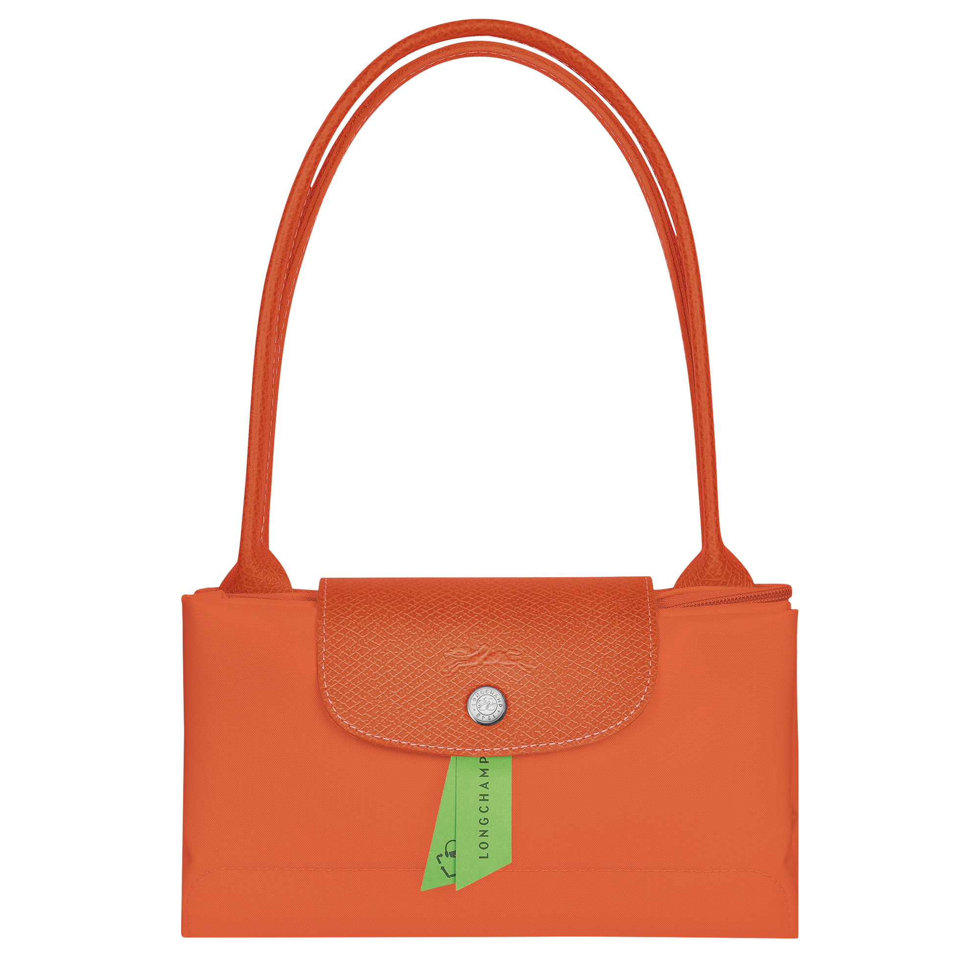 Le Pliage Green 肩揹袋 M, 橘紅色