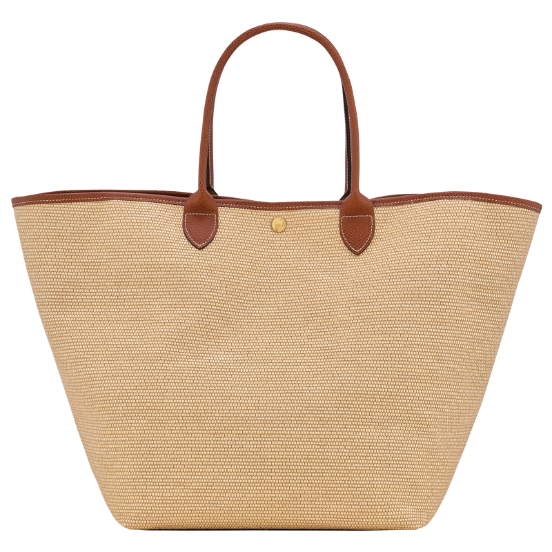 Le Pliage Collection L Basket bag , Brown - Canvas  - View 4 of 5
