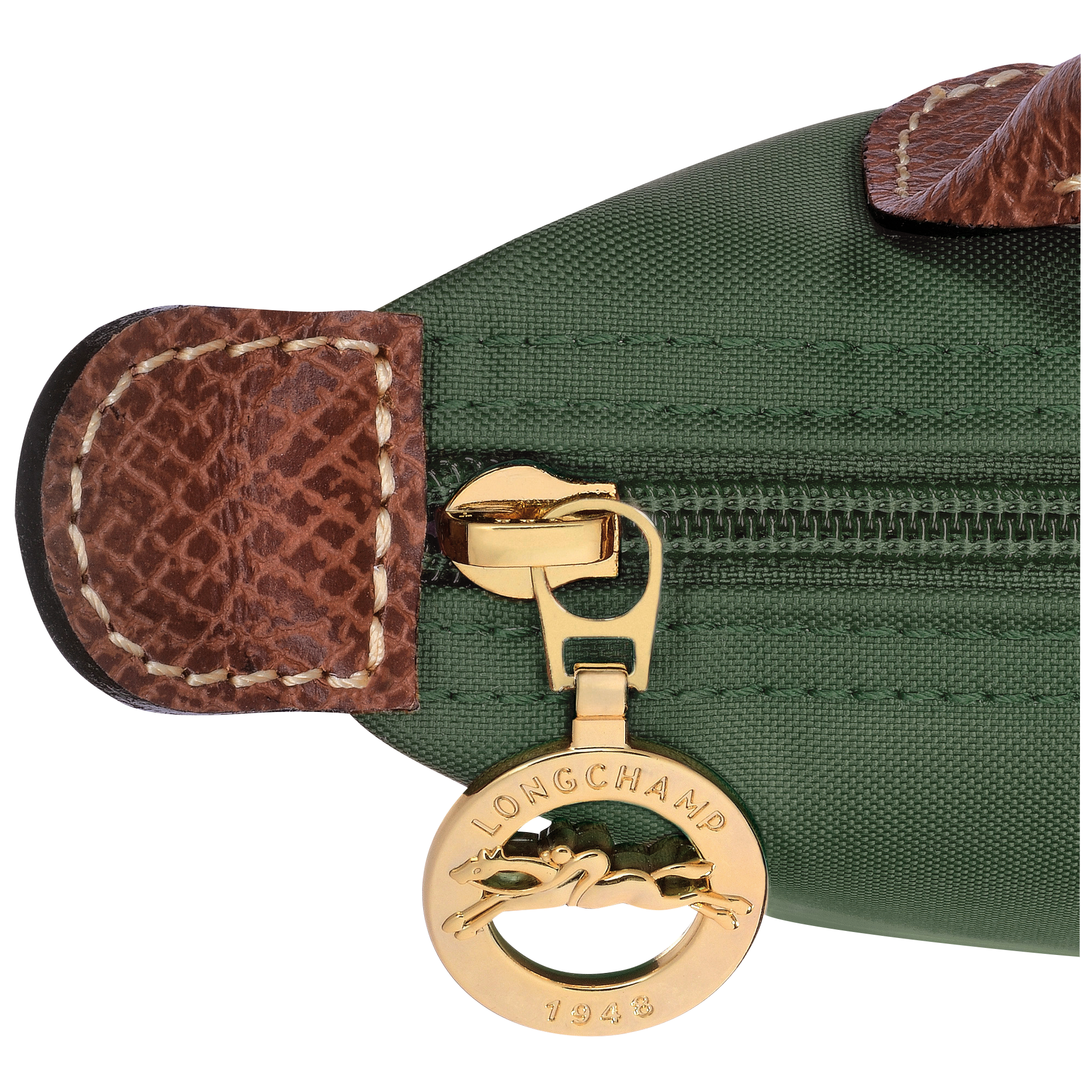 Pouch with handle, British Green - View 6 of
6 - zoom in Le Pliage Original Pouch with handle, British Green