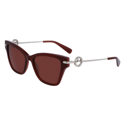 Gafas de sol , Acetato / Metal - Carne/Castaño