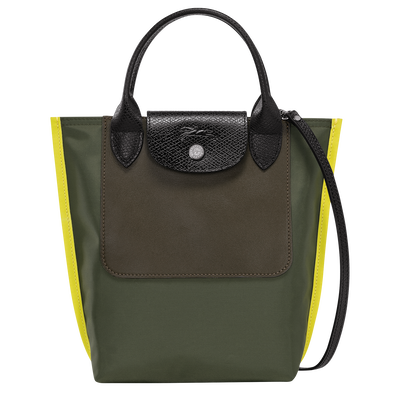 Khaki longchamp bag store