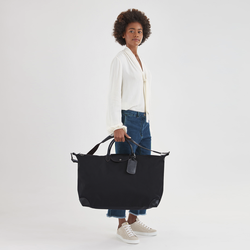 Boxford M Travel bag , Black - Recycled canvas