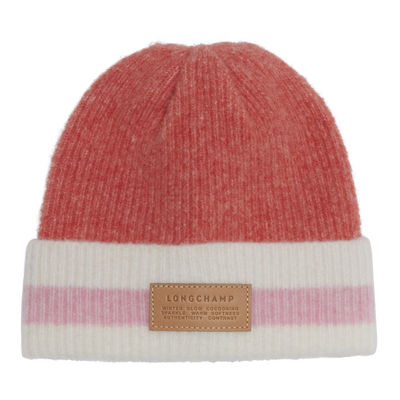 Beanie , Coral/Pink - Knit