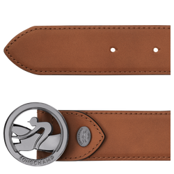 Box-Trot Men's belt , Cognac - Leather