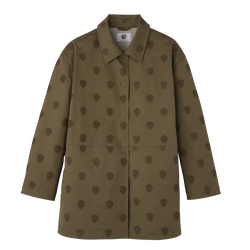 Coat , Artichoke - Embroidered gabardine