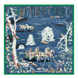 Silk scarf 90
