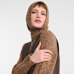 Balaclava , Chocolate - Knit