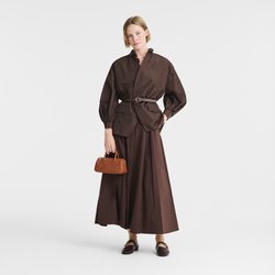 Daylong S Handbag , Cognac - Leather