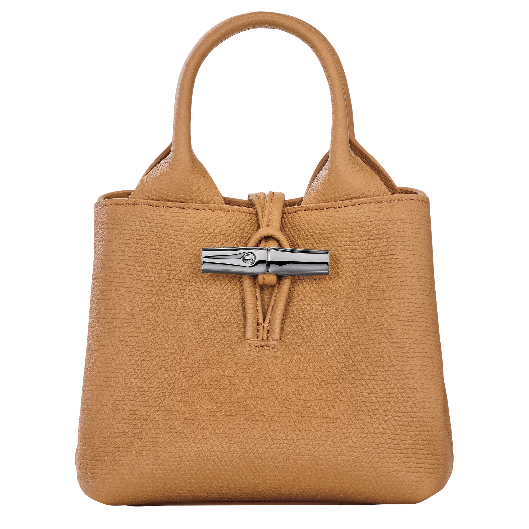 Handbag XS, Walnut - View 1 of
7 - zoom in Le Roseau Handbag XS, Walnut