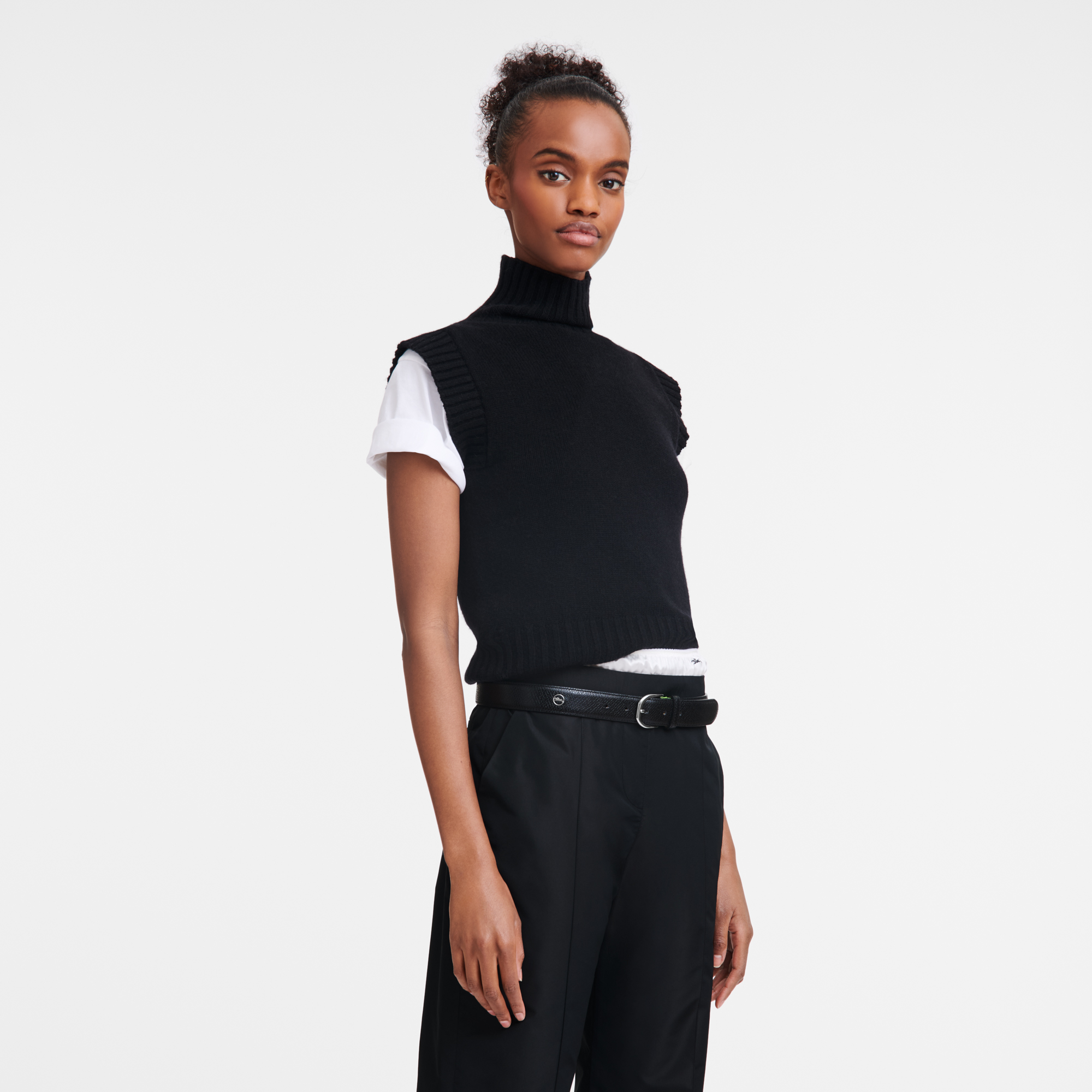 レディースベルト, ブラック - ビュー 2:
        2 - 拡大 ル プリアージュ レディースベルト, ブラック