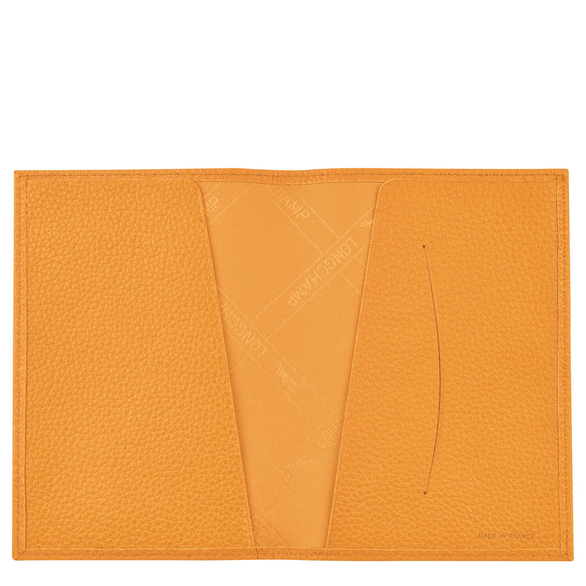 Le Foulonné Passport cover Apricot Leather Longchamp US