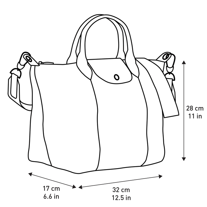 トップハンドルバッグ M ル プリアージュ キュイール ネイビー L ロンシャン Jp