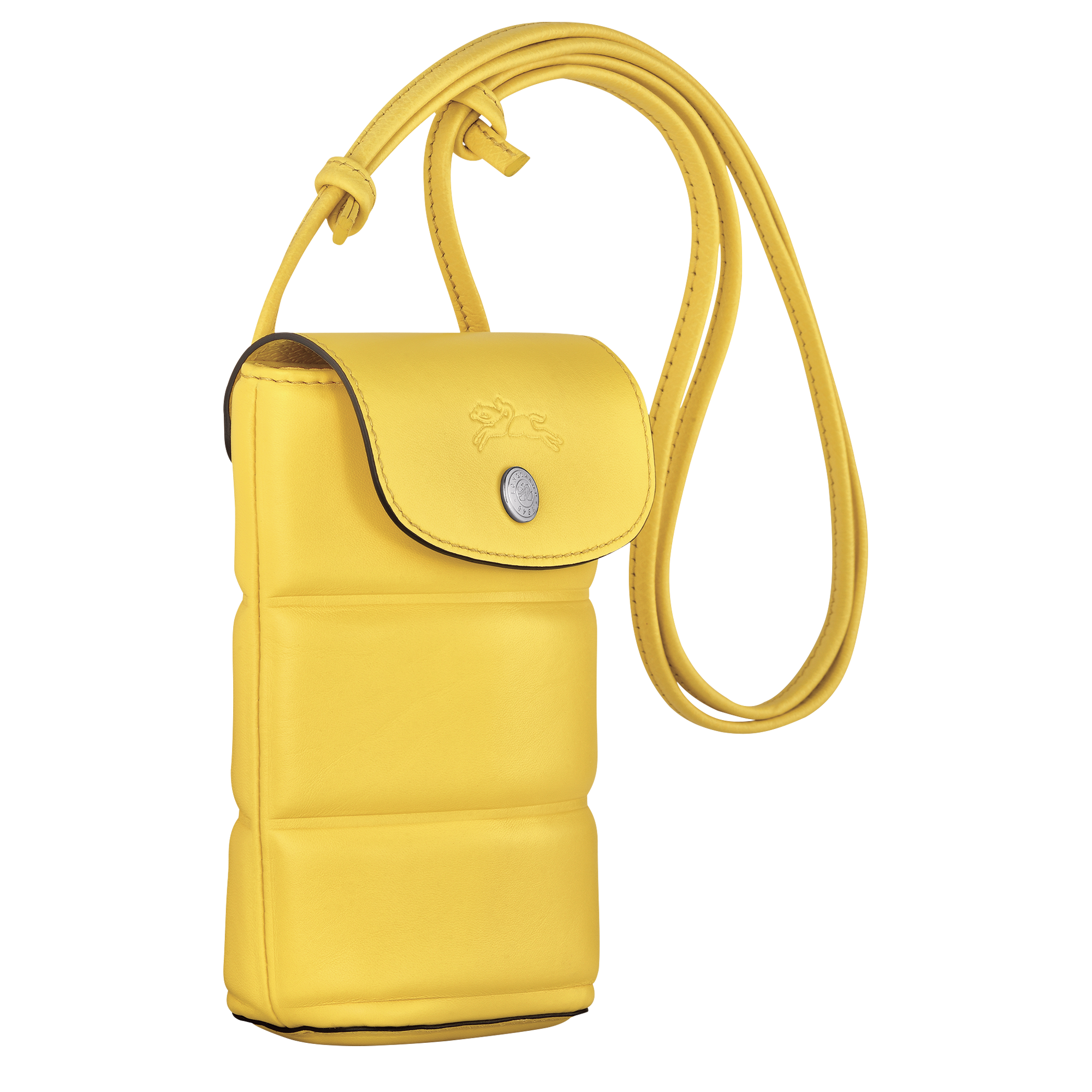 Le Pliage Xtra Mobiltelefon-Etui mit Lederbändchen, Gelb