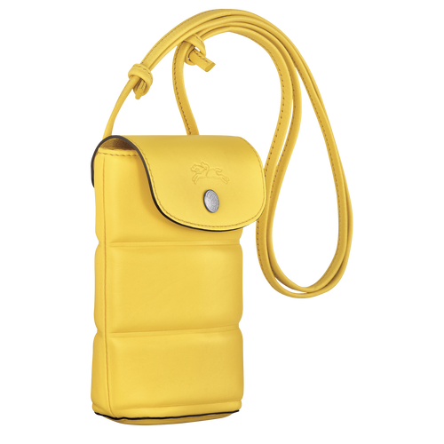 Le Pliage Xtra Phone case , Yellow - Leather - View 3 of  4