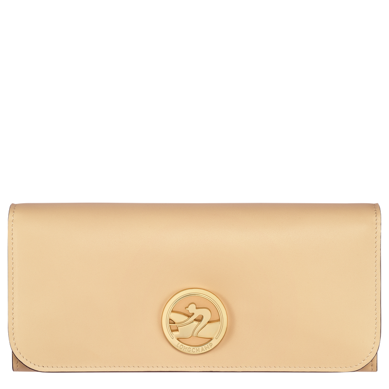 Continental With Chain - Yellow leather wallet