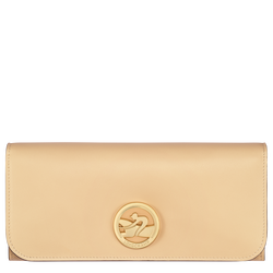 Box-Trot Continental wallet , Straw - Leather