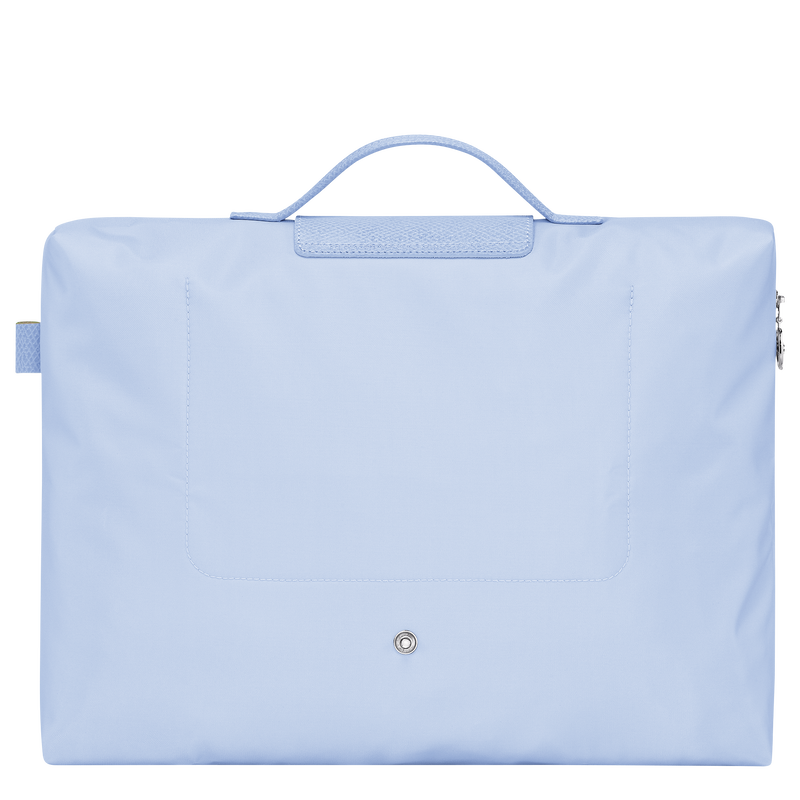 Le Pliage Green S Briefcase , Sky Blue - Recycled canvas  - View 4 of 6