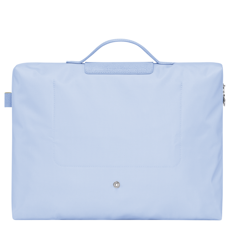 Le Pliage Green S Briefcase , Sky Blue - Recycled canvas  - View 4 of 6