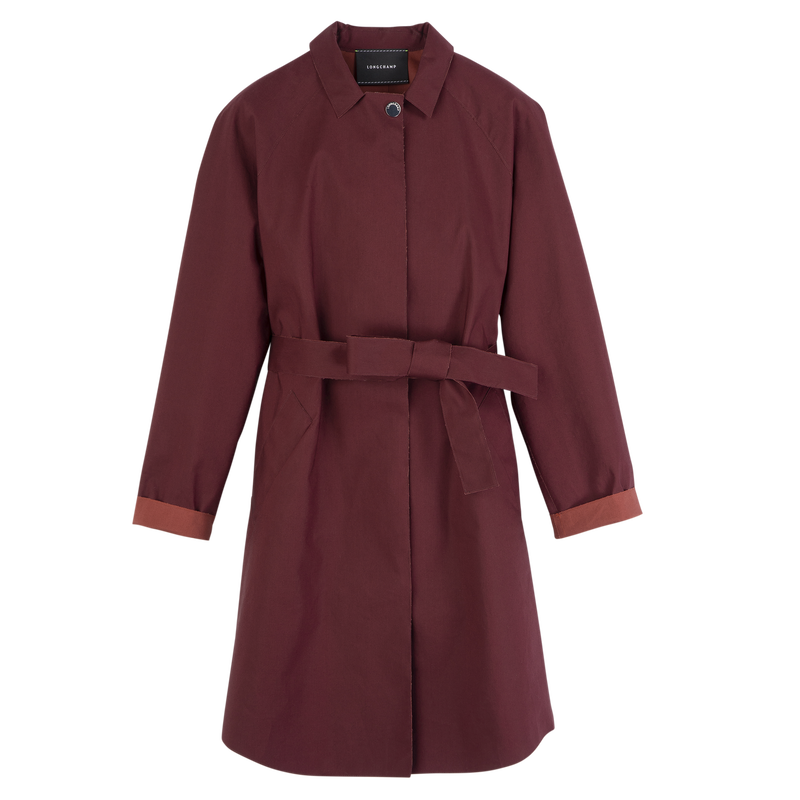 Gabardina , Lona t&eacute;cnica repelente al agua - Burdeos  - Vista 1 de 4