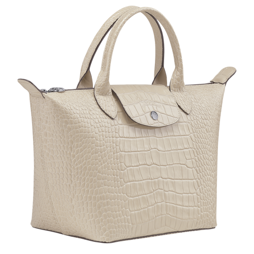 Top handle bag S Le Pliage Cuir Chalk (L1512HVC337) | Longchamp US