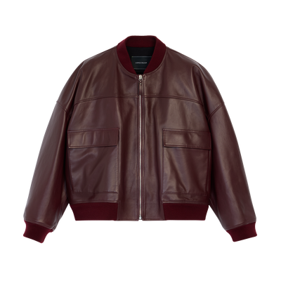 Blouson , Cuir - Bordeaux