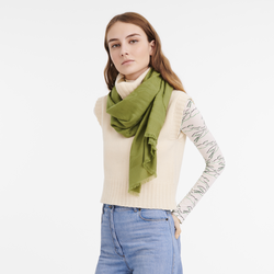 Étole Chevaux jacquard , Laine - Lichen