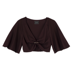 Top , Burgundy - Crepe