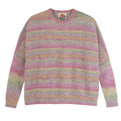 Pullover mit Rundhalsausschnitt , Strick - Regenbogen