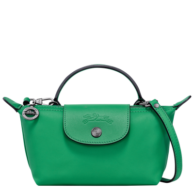 Le Pliage Xtra XS Pouch Green Leather Longchamp CA
