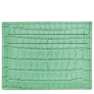 Porte-cartes Longchamp Pocket , Cuir - Menthe