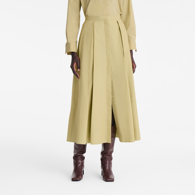 null Falda midi, Pistacho