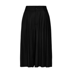 Shorts , Black - Viscose twill