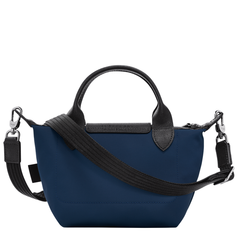 Le Pliage Energy Bolso con asa superior XS , Lona reciclada - Azul Marino  - Vista 4 de 6